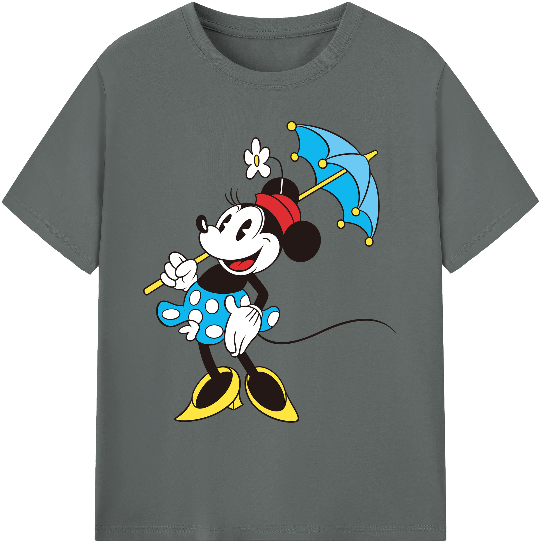 ミッキーマウス Mickey Mouse 綿100％ メンズ半袖Tシャツ｜肌触りやわらか＆通気性